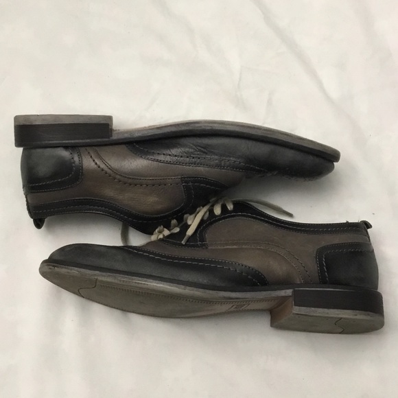 J and M grey and black dress shoes - Picture 2 of 10